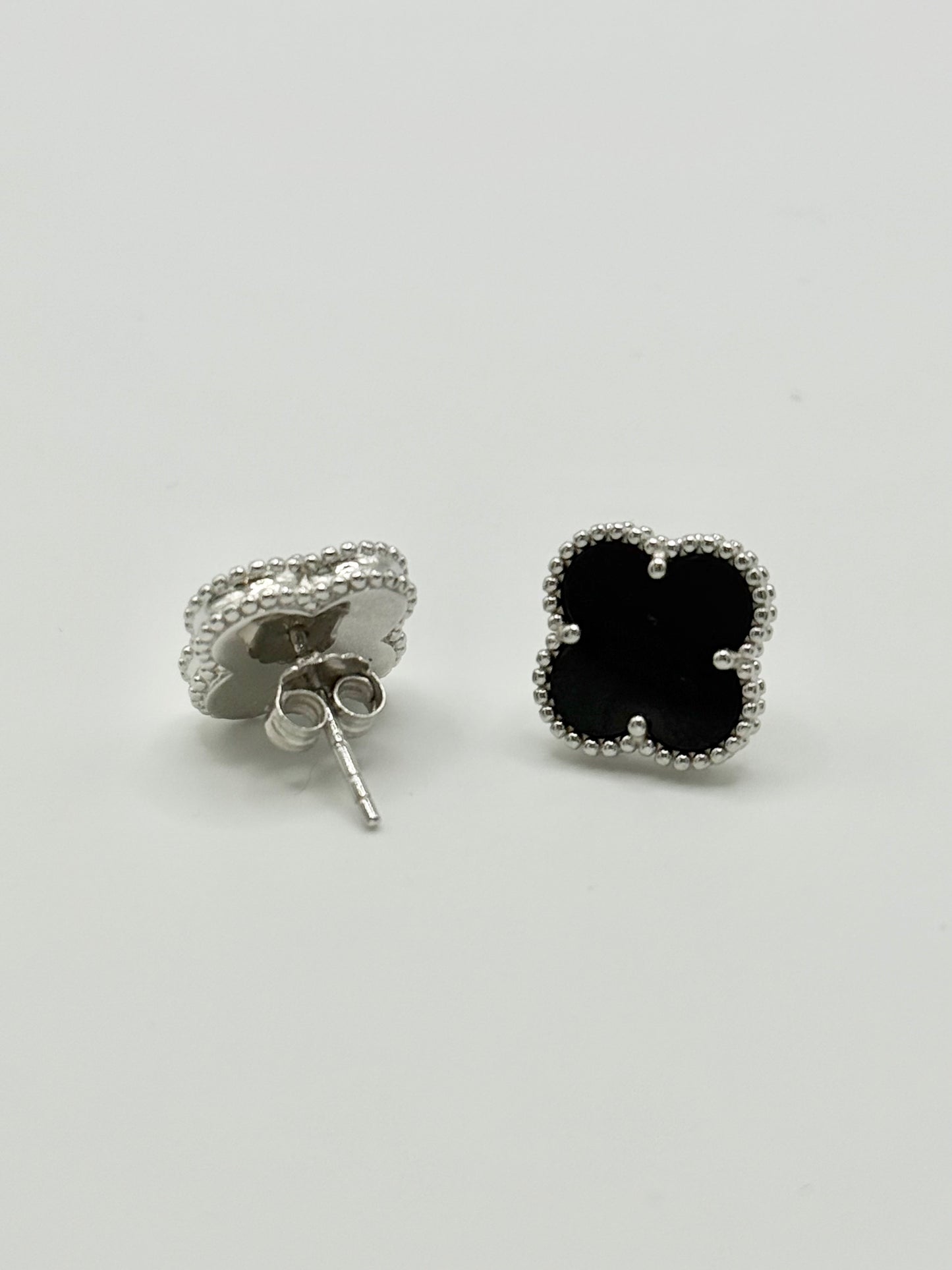 Sterling Silver ONYX Stud Earrings