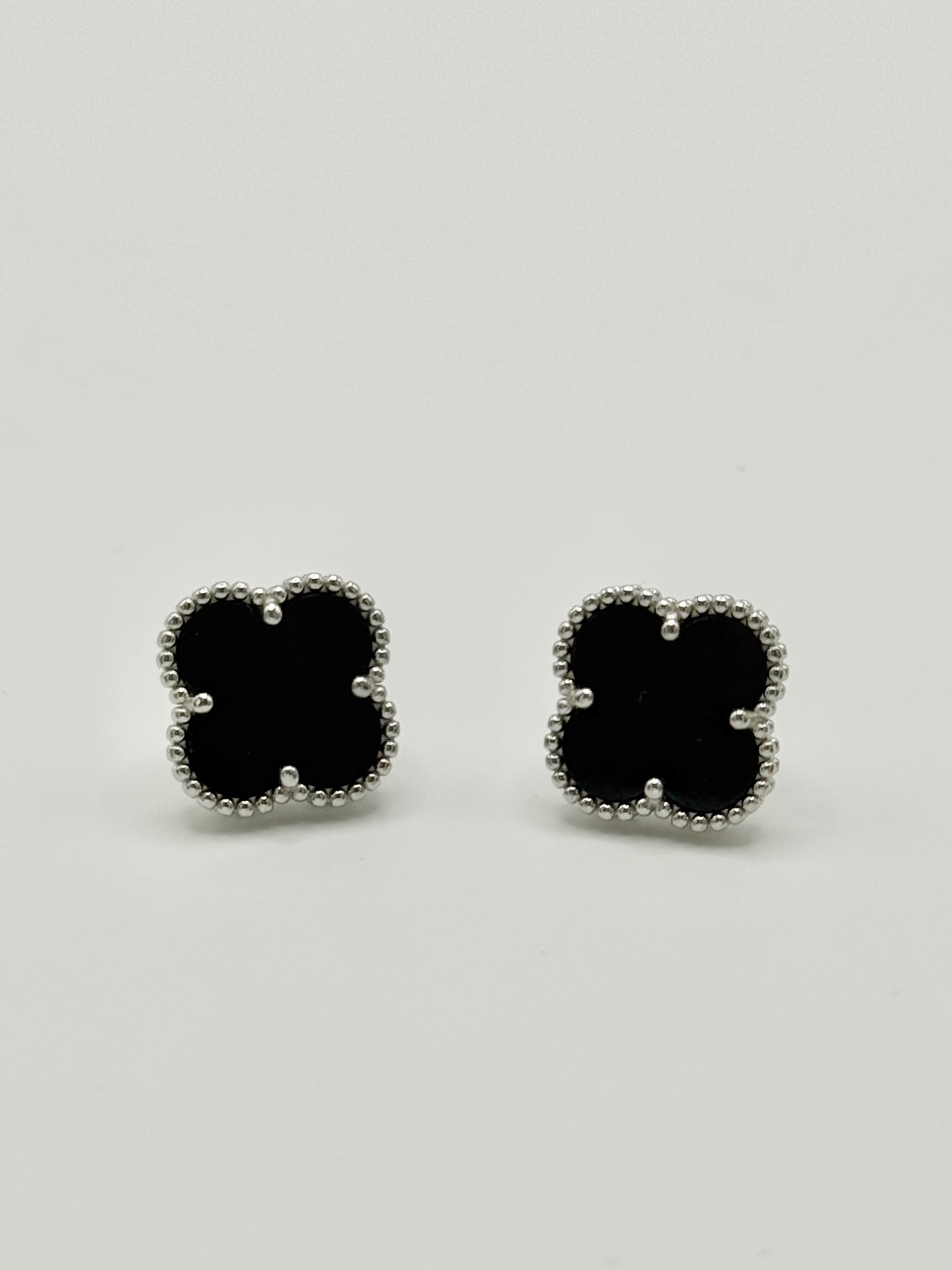 Sterling Silver ONYX Stud Earrings