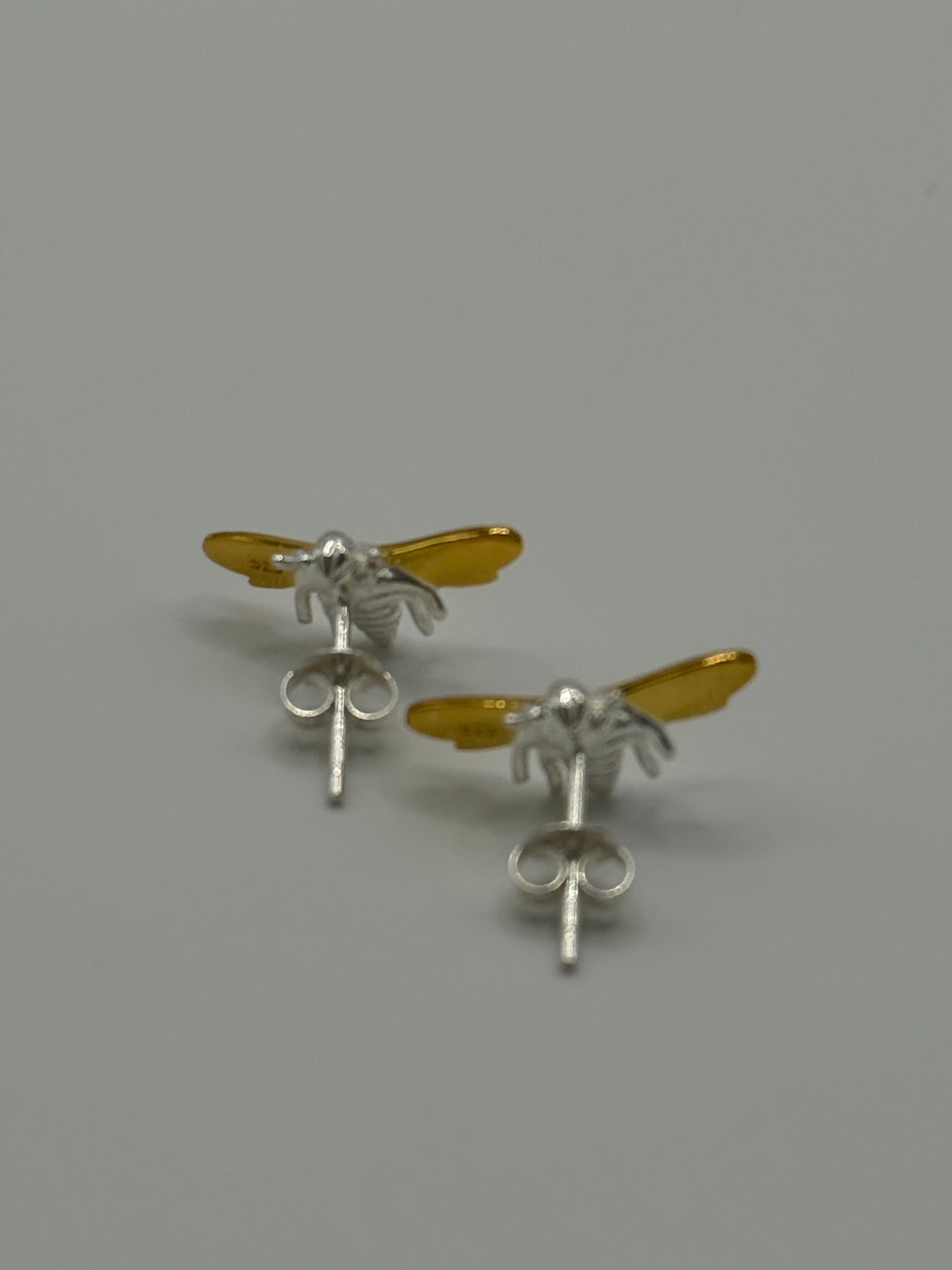 Sterling Silver BEE STUD Earrings